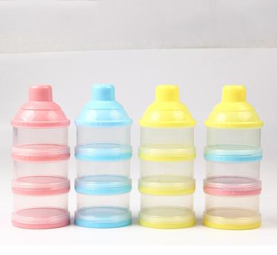 【廣州廠家專業(yè)生產 便攜粉格 三層透明奶粉盒 喂養(yǎng)餐具】價格_廠家_圖片